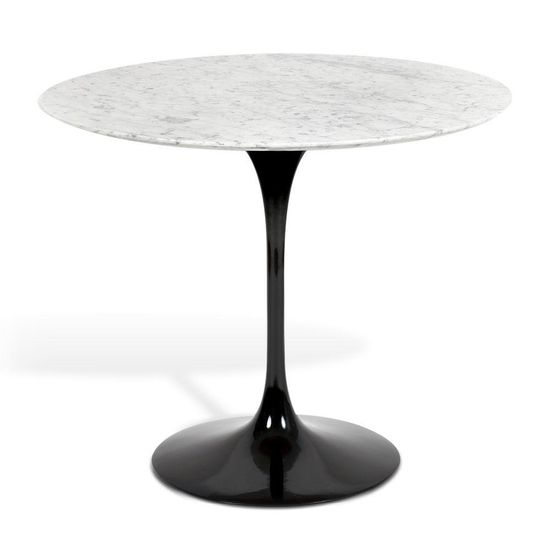 mesa-de-Jantar-Tulipa-Sarrinen-Marmore-Carrara-Base-Preta-124-cm mesa-de-Jantar-Tulipa-Sarrinen-Marmore-Carrara-Base-Preta-124-cm